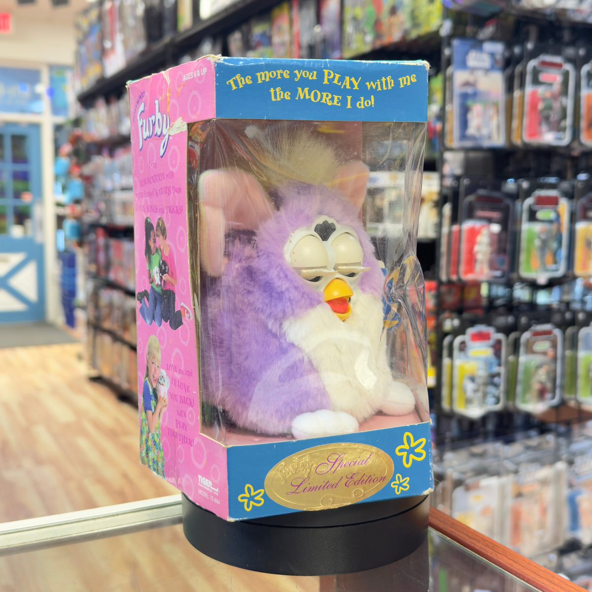Furby Purple & White Special Edition (Vintage Furby, Tiger Electronics) SEALED