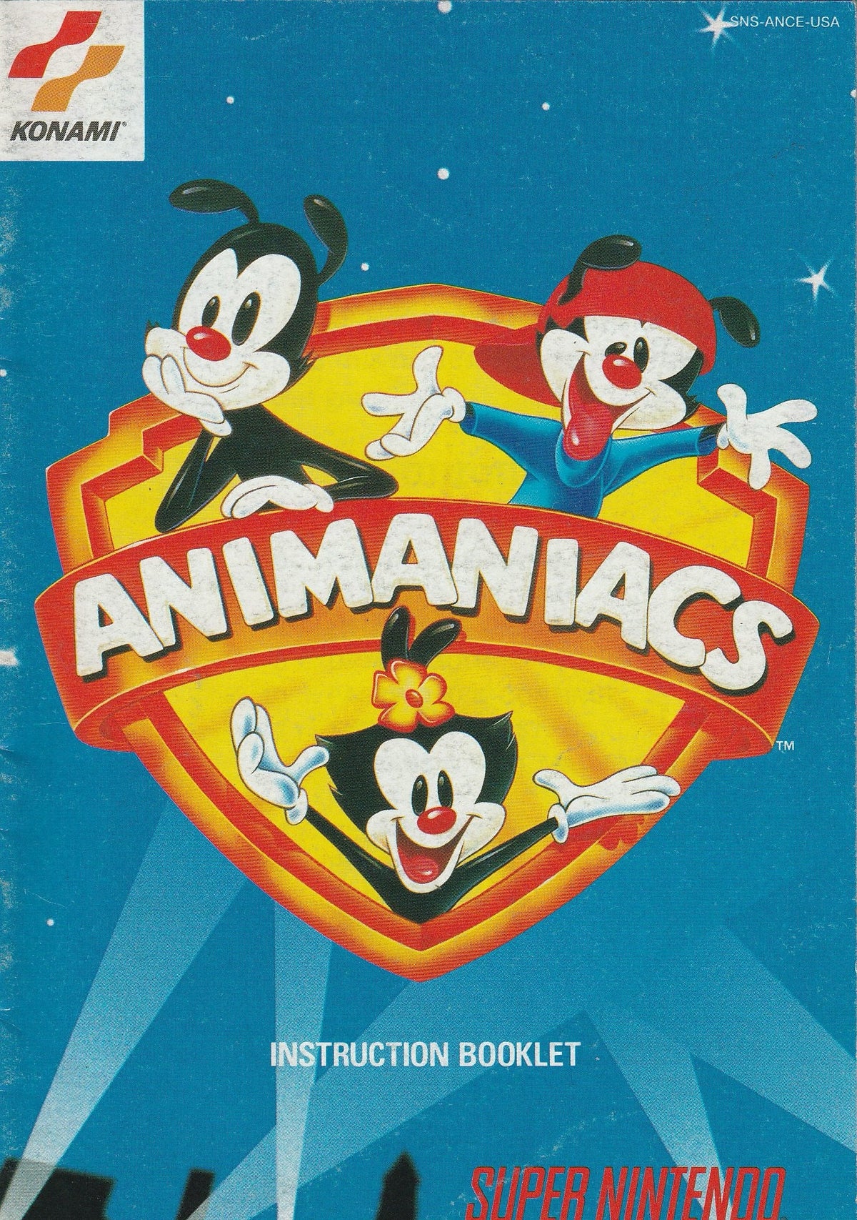 Animaniacs (Nintendo, SNES)Manual Only