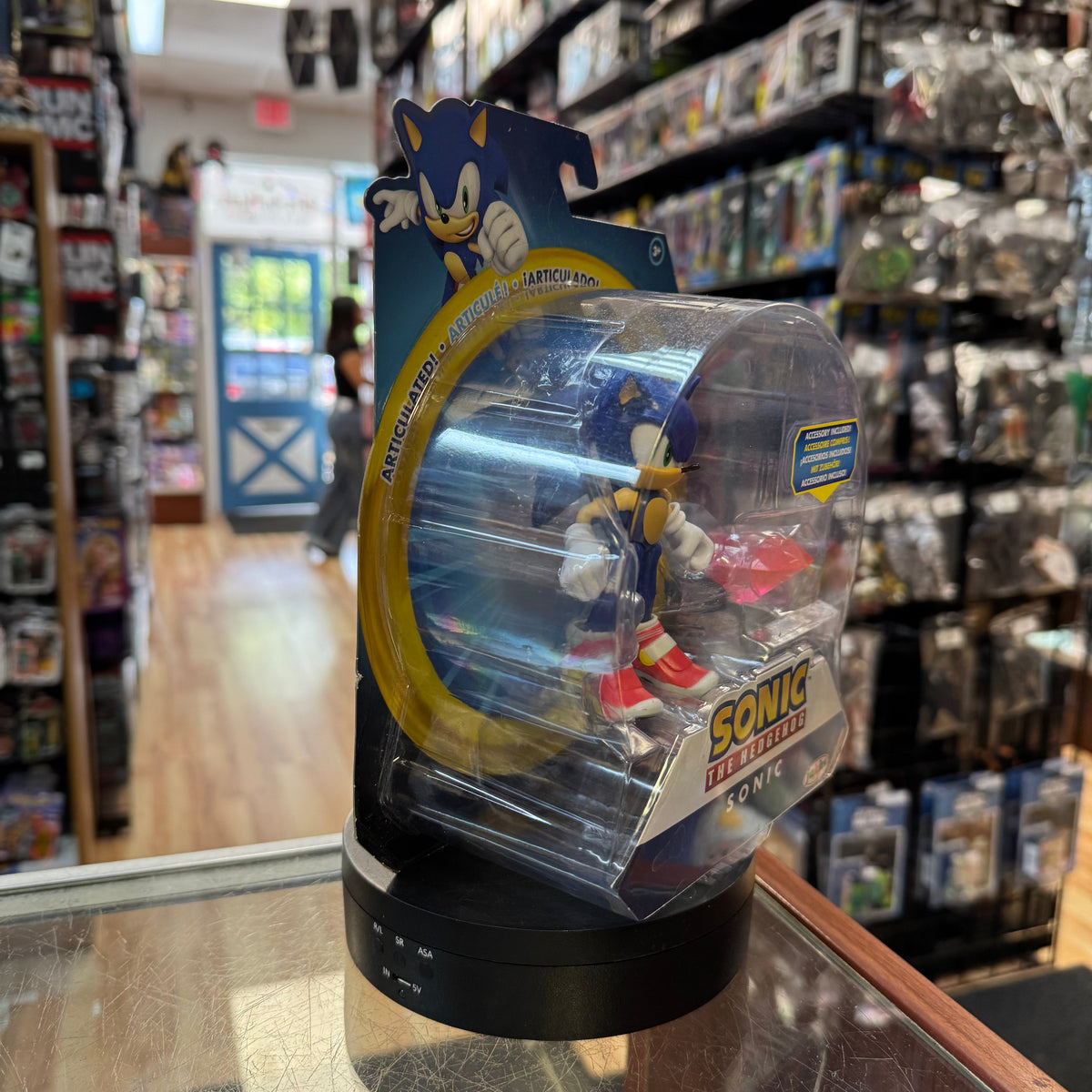 Sonic With Red Chaos Emerald (Sonic The Hedgehog, Jakks Pacific) **SEALED**