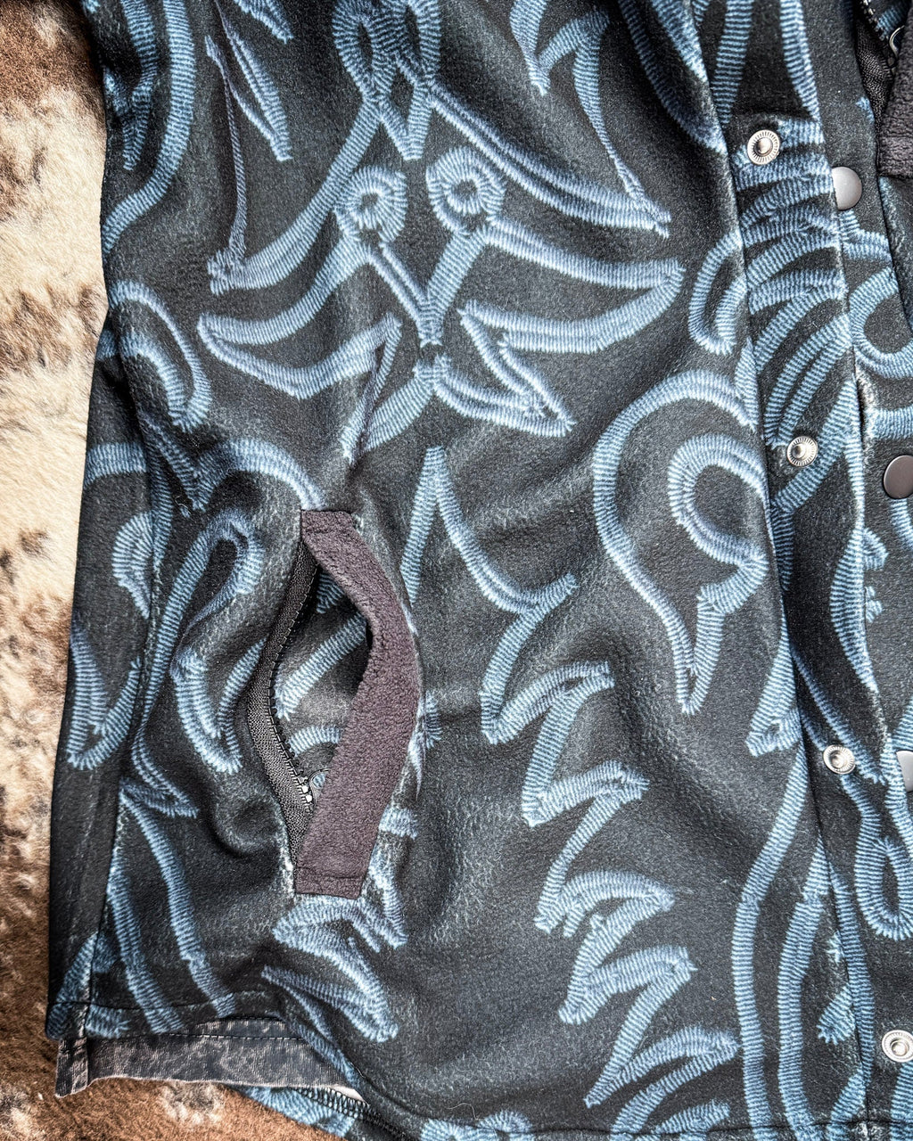 Hollis Boot Stitch Fleece Shacket by Lucky & Blessed