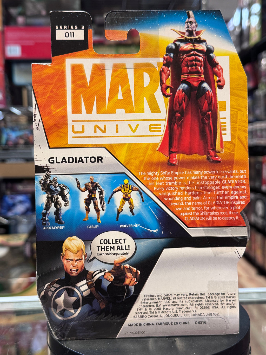 Gladiator 3.75 8162 (Marvel Legends, Hasbro) SEALED