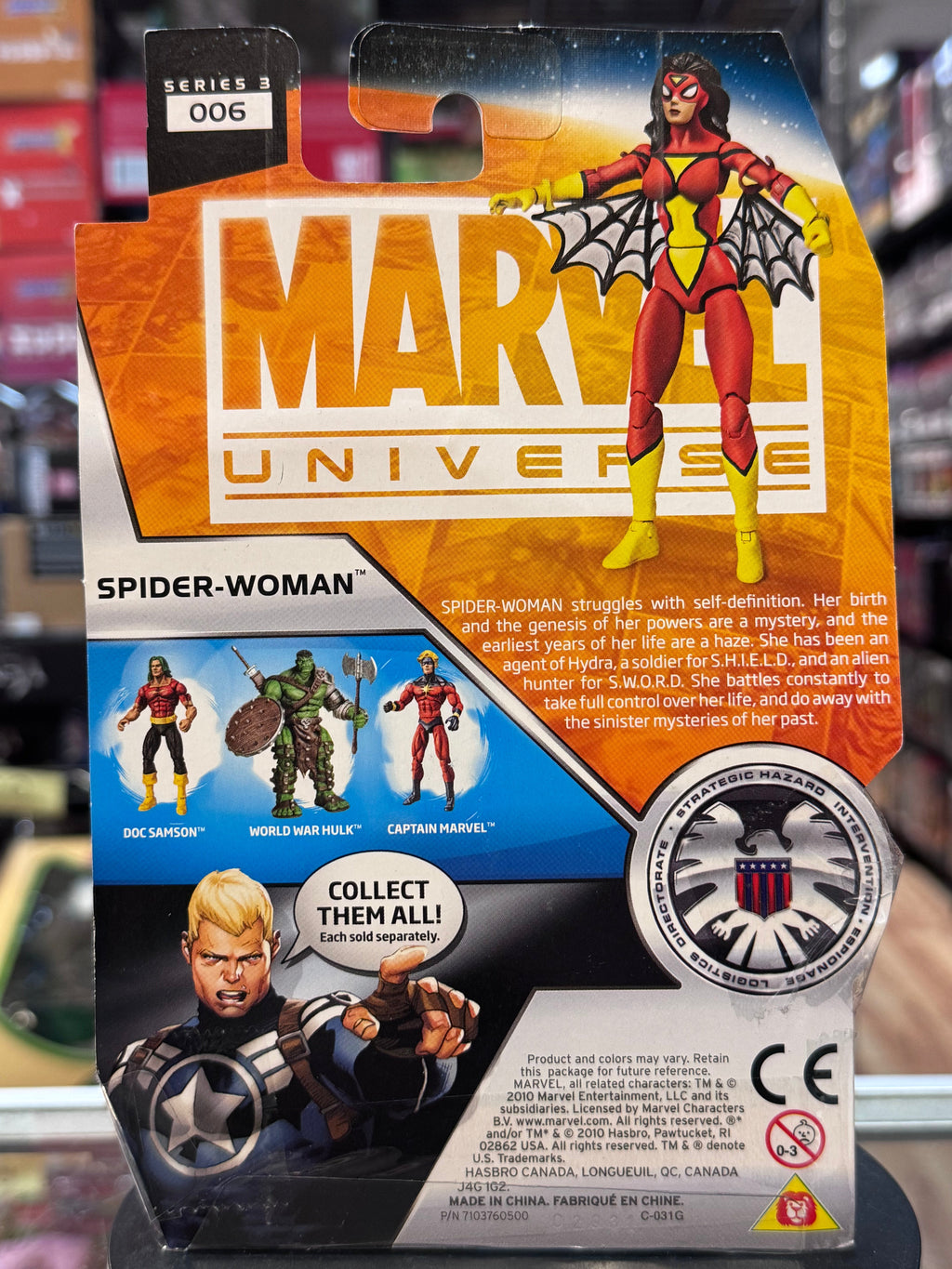 Spider-Woman 3.75 8165 (Marvel Infinite, Hasbro) SEALED