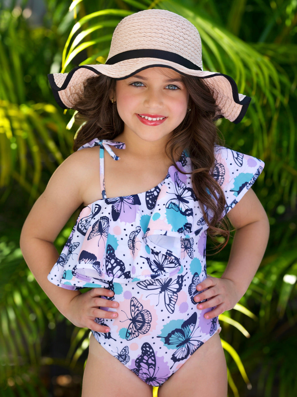 Butterfly Dreams Ruffle One-Piece Swimsuit