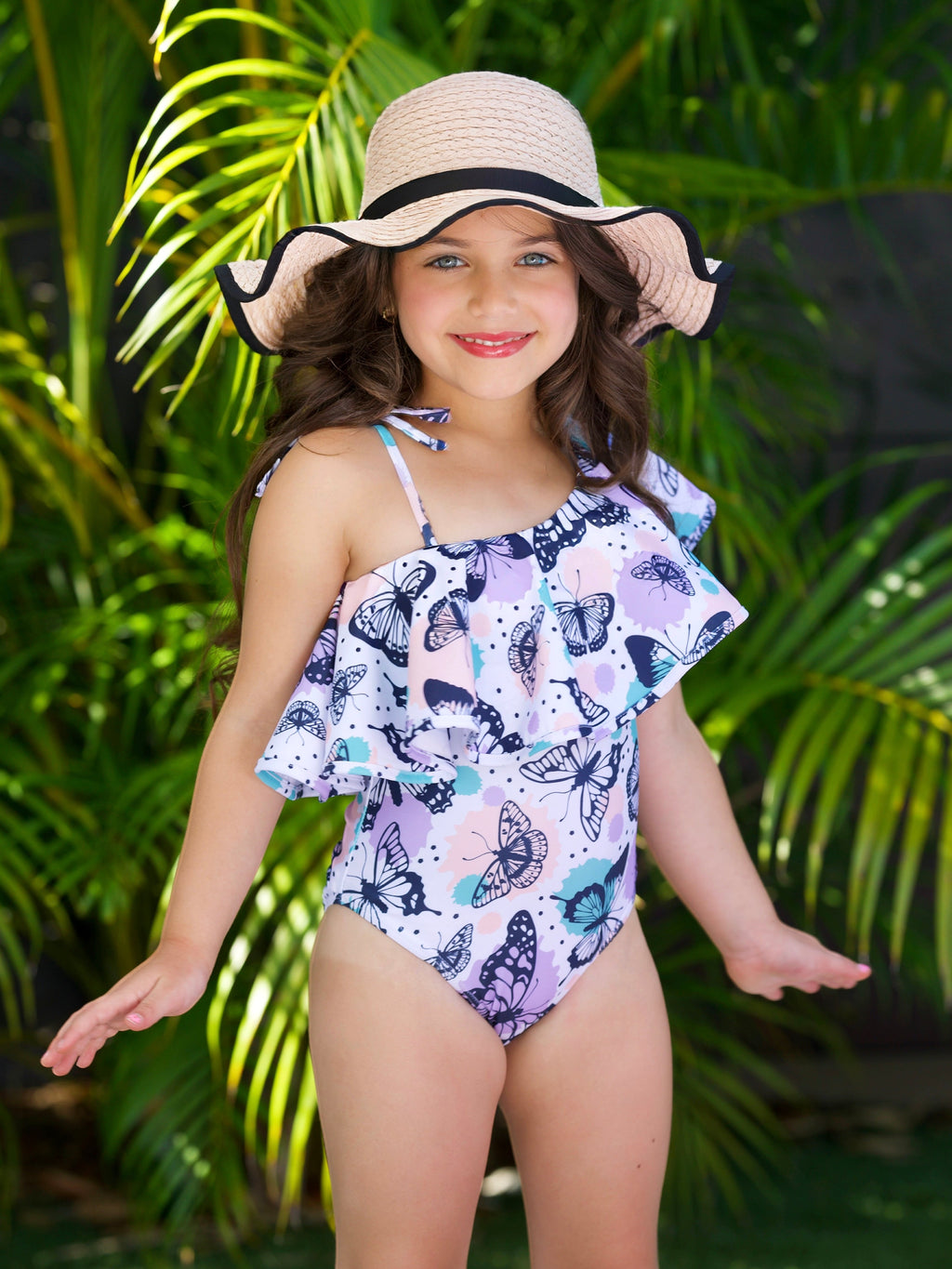 Butterfly Dreams Ruffle One-Piece Swimsuit