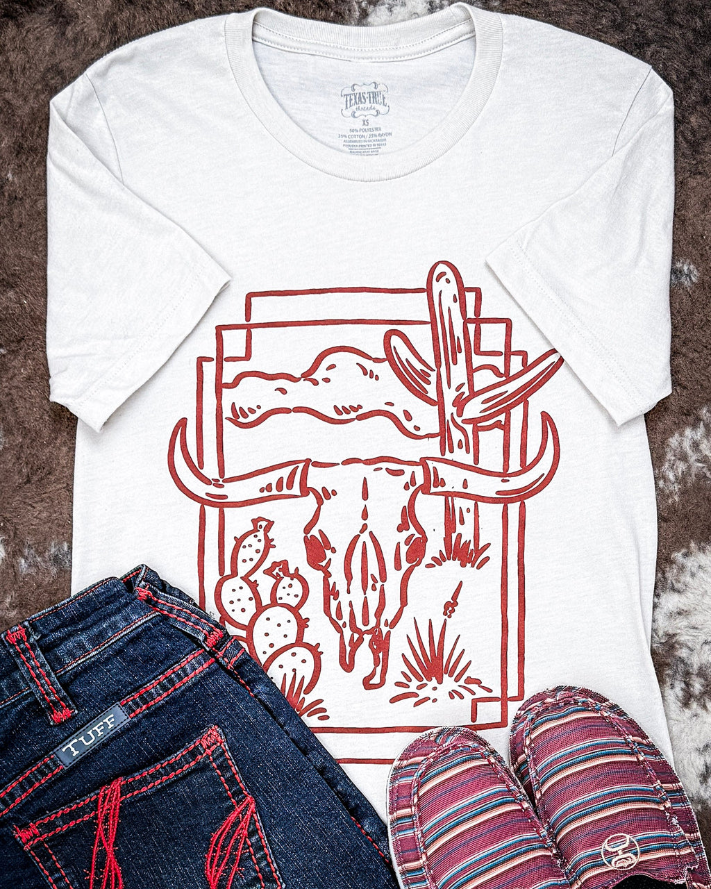 Desert Hollow Graphic Tee in Natural
