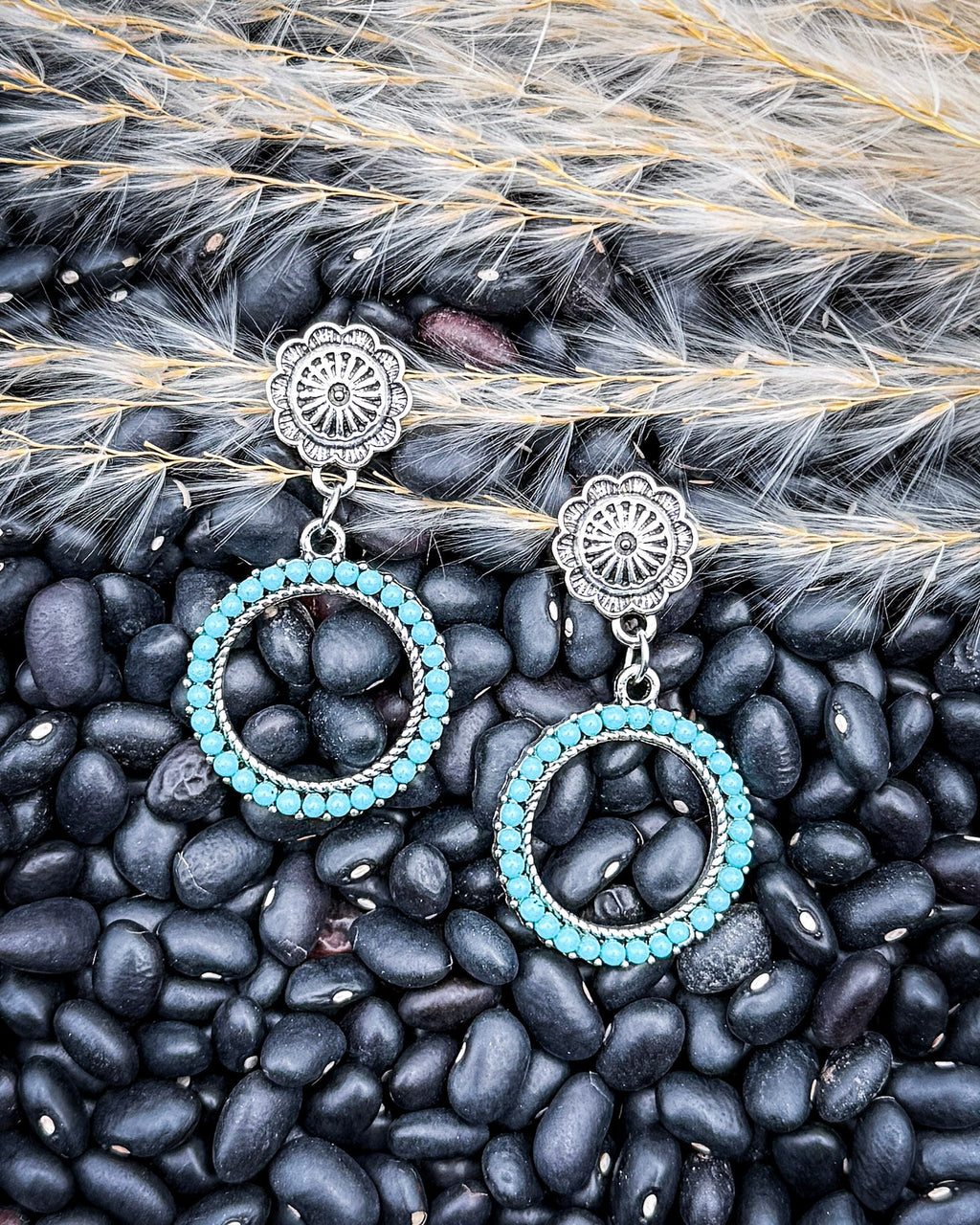 Heirloom Halo Fashion Dangle Hoop Earrings