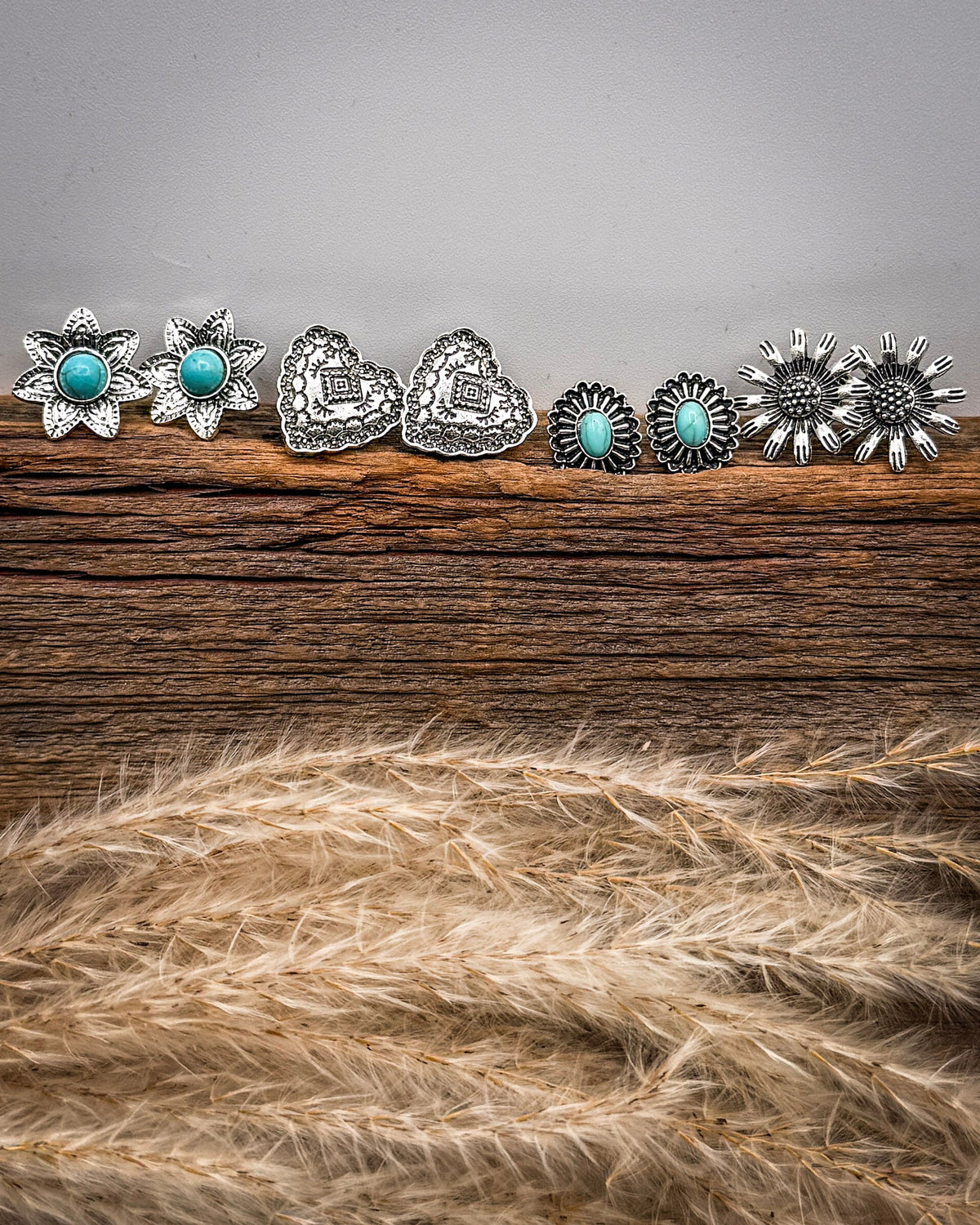 Heritage Floral Stud Fashion Earring Set