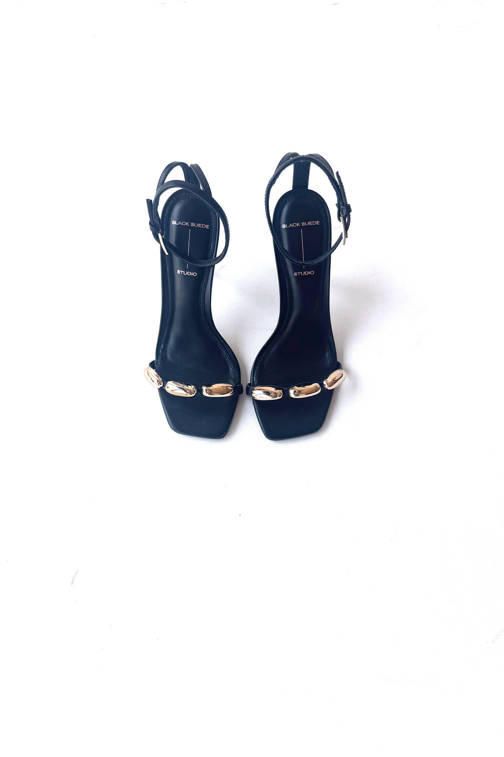 Black Suede Studio Willa Heel