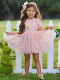 Blush Star Bunny Easter Tulle Dress
