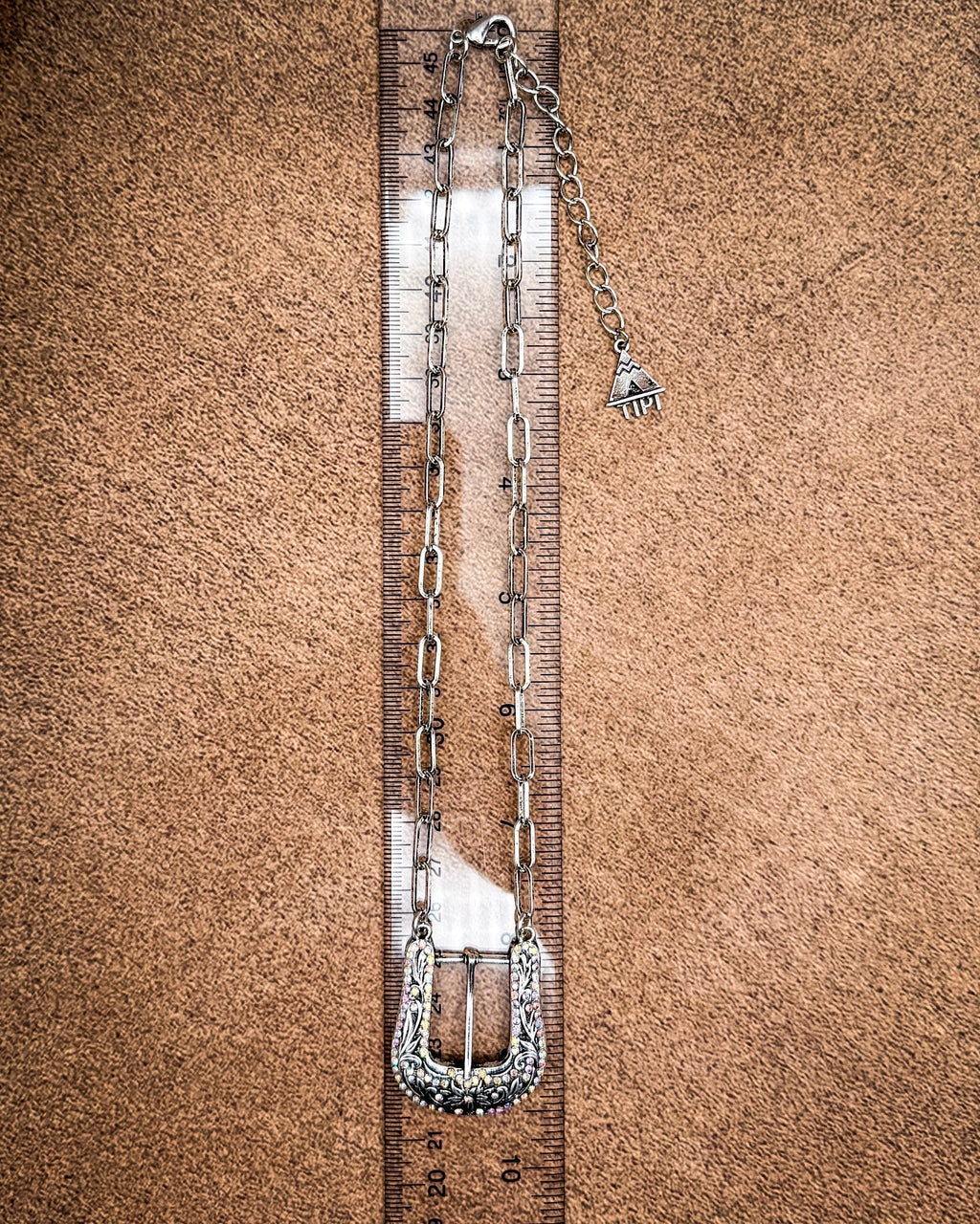Avery Rhinestone Buckle Fashion Necklace