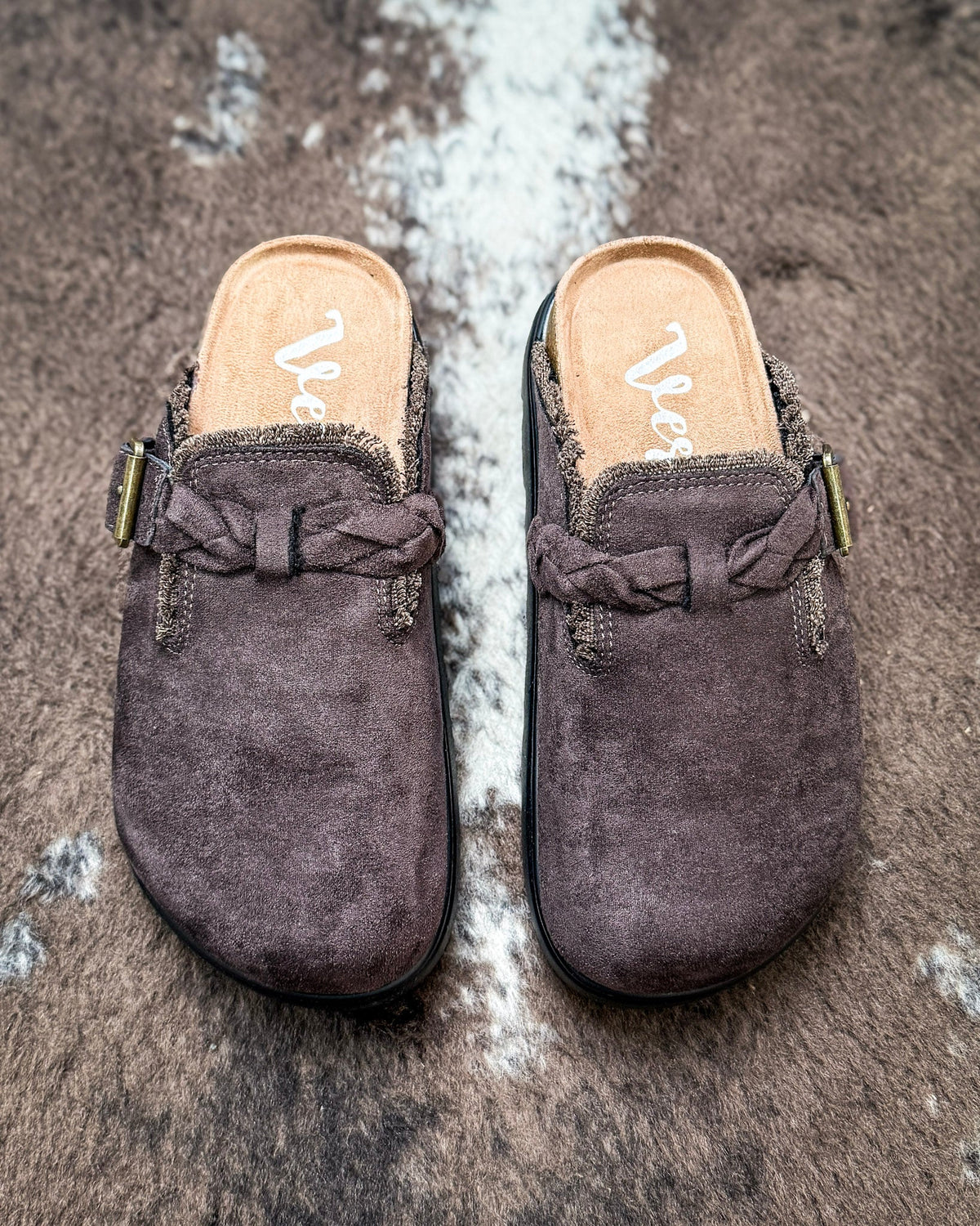 Cali Buckle Platform Clog in Chocolate by Very G