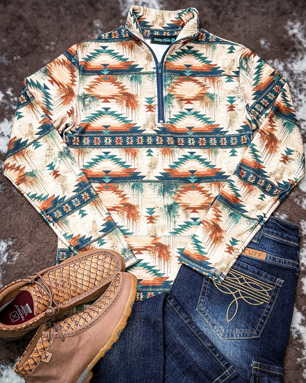 Desert Dusk Fitted Pullover by Sterling Kreek