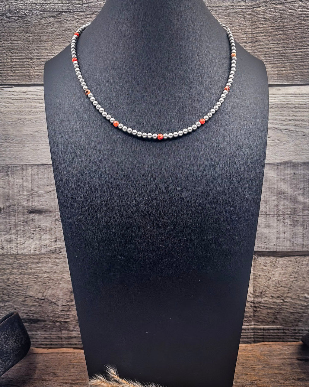 Clementine Trail Orange Magnesite Choker