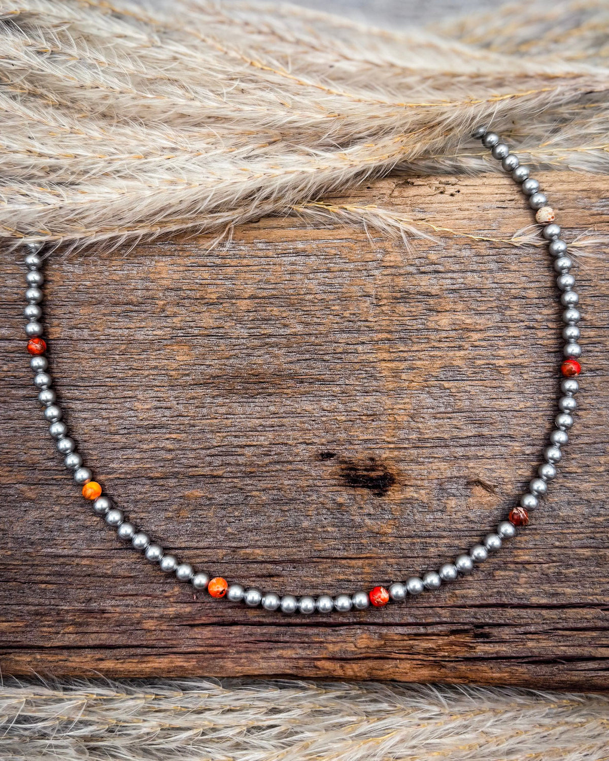 Clementine Trail Orange Magnesite Choker
