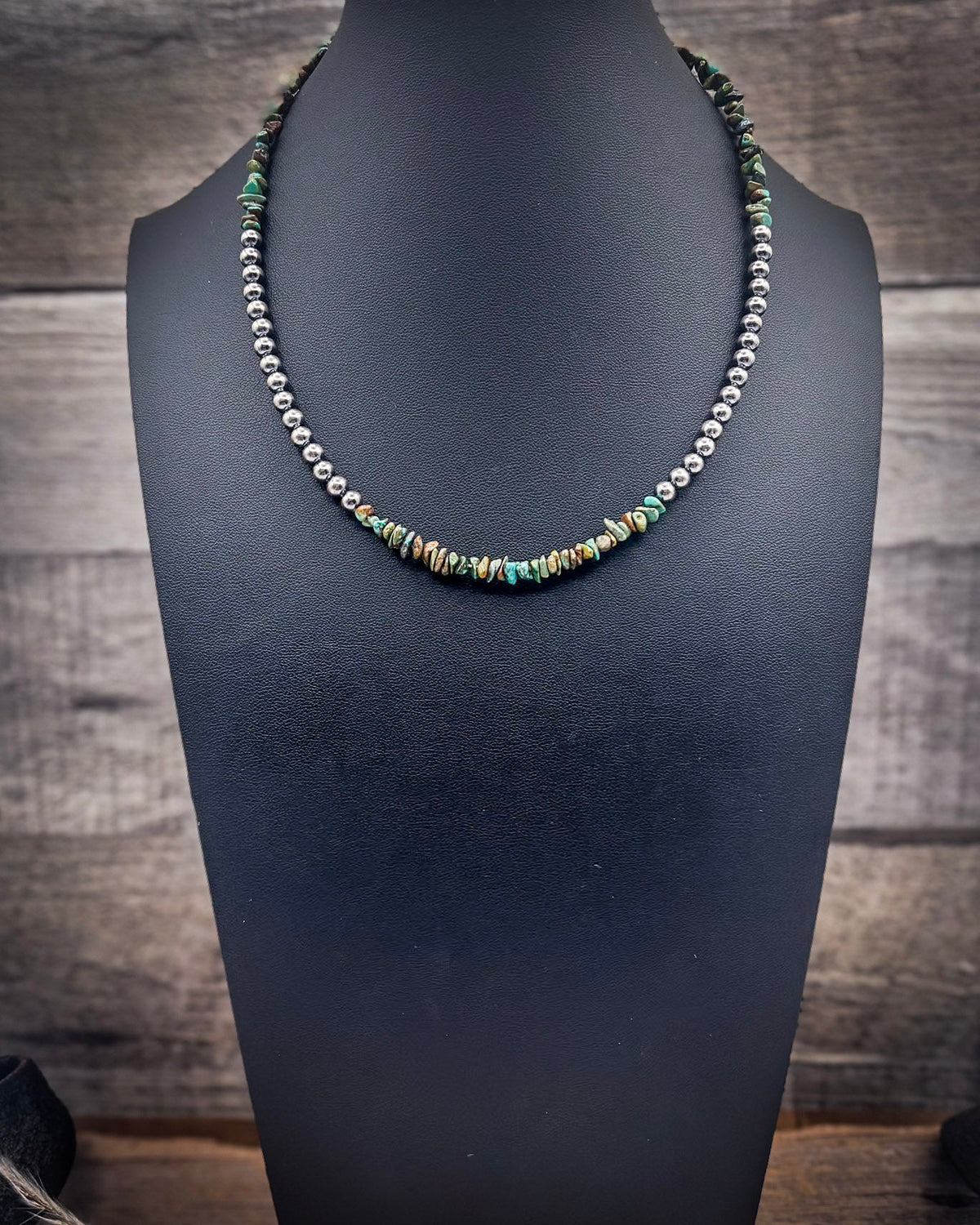 Briar Trail Turquoise and Sterling Silver Necklace