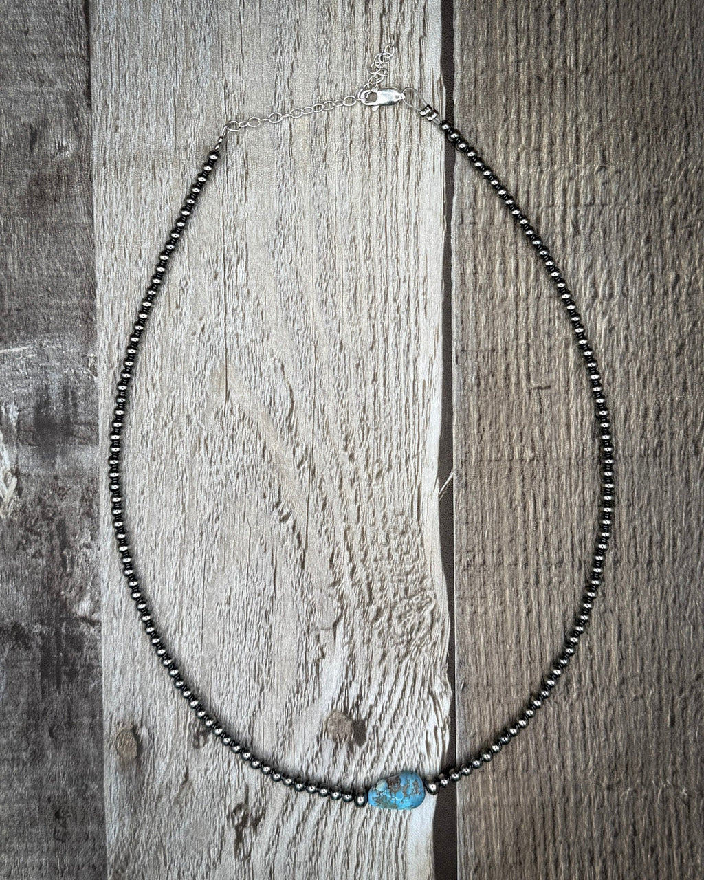 Center Stage Golden Hills Turquoise & Sterling Silver Pearl Necklace