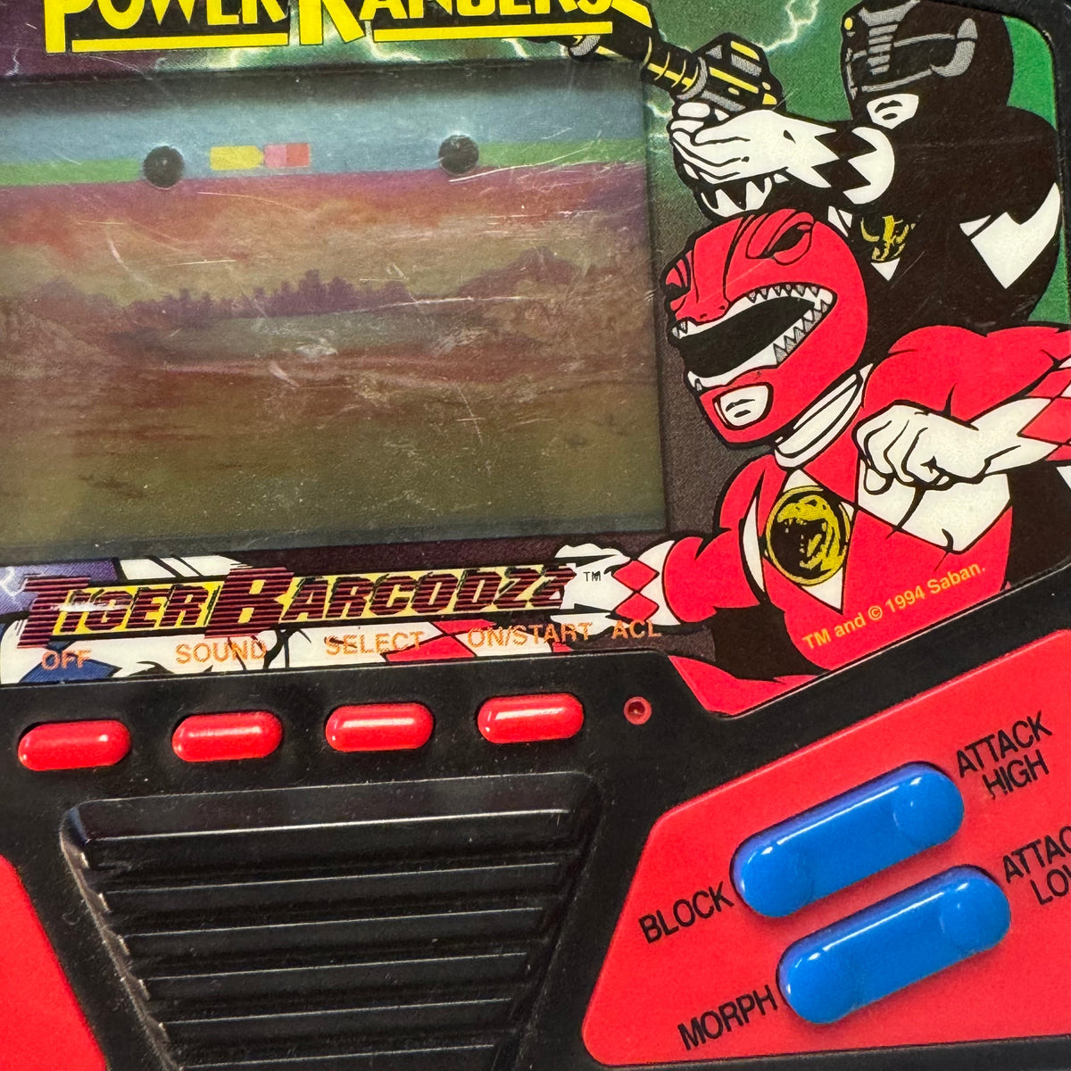 Power Rangers Handheld (Vintager MMPR Tiger Electronics) TESTED WORKING
