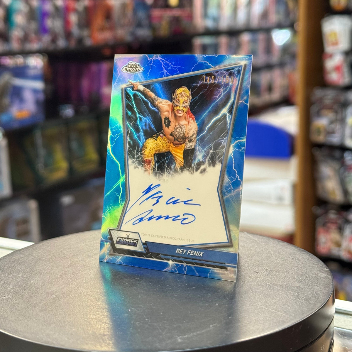 Rey Fenix Auto -Blue Refractor 140/150- (WWE, Topps Chrome)