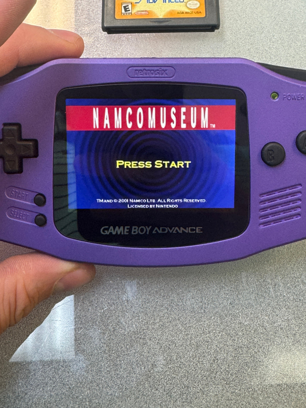 Gameboy Advance Purple with Games IPS Screen Upgrade (Nintendo Gameboy Advance, Vintage Video Games) **TESTED WORKING**