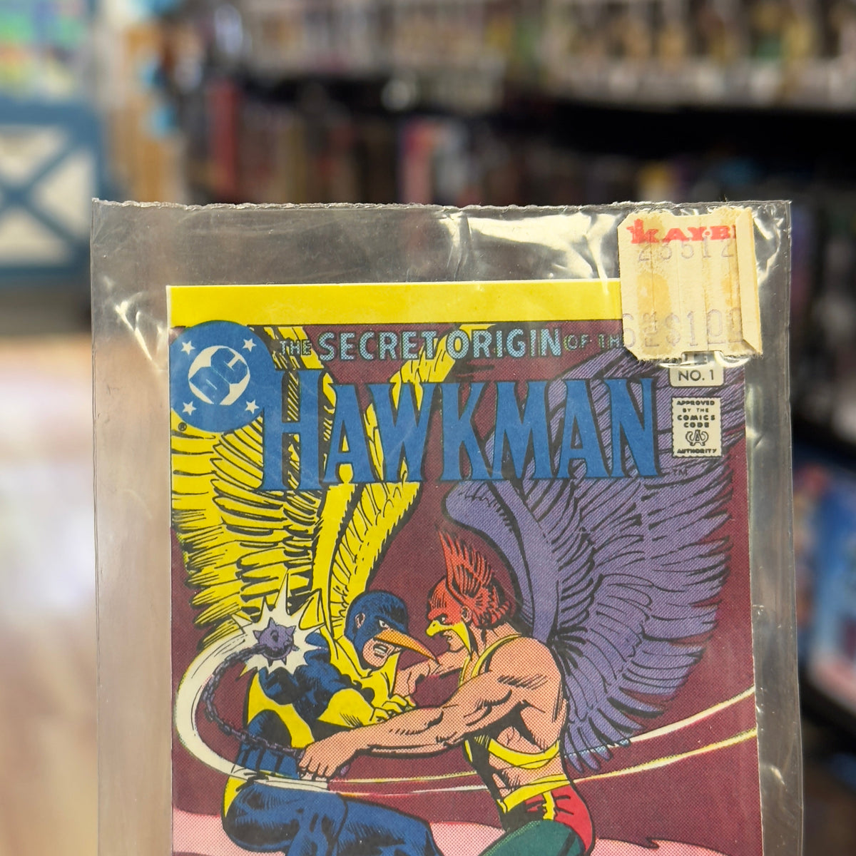 Hawkman Secret Origin Comic Book Candy (Vintage DC Comics, Leaf) Sealed