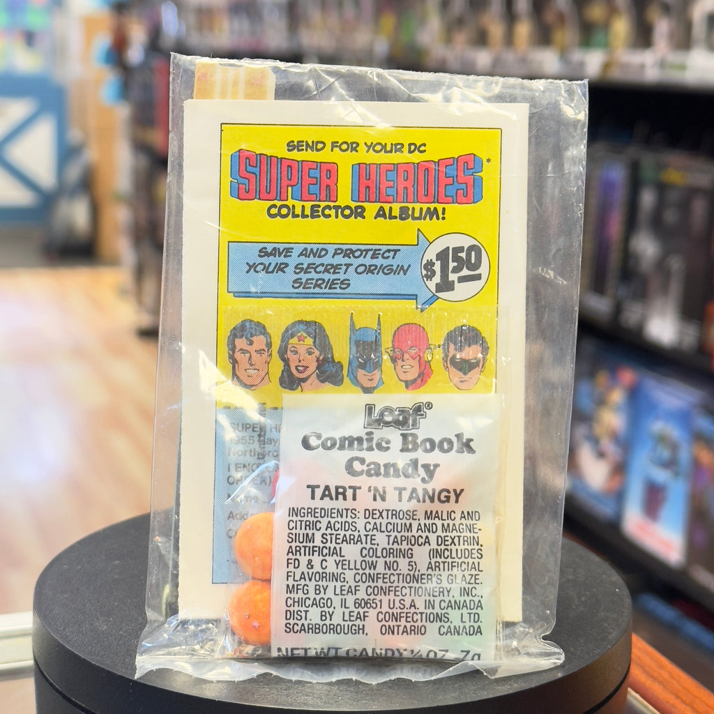 Hawkman Secret Origin Comic Book Candy (Vintage DC Comics, Leaf) Sealed