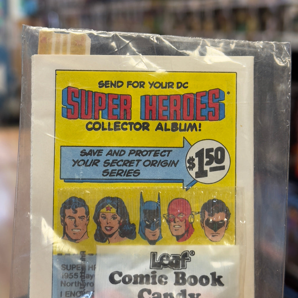Hawkman Secret Origin Comic Book Candy (Vintage DC Comics, Leaf) Sealed