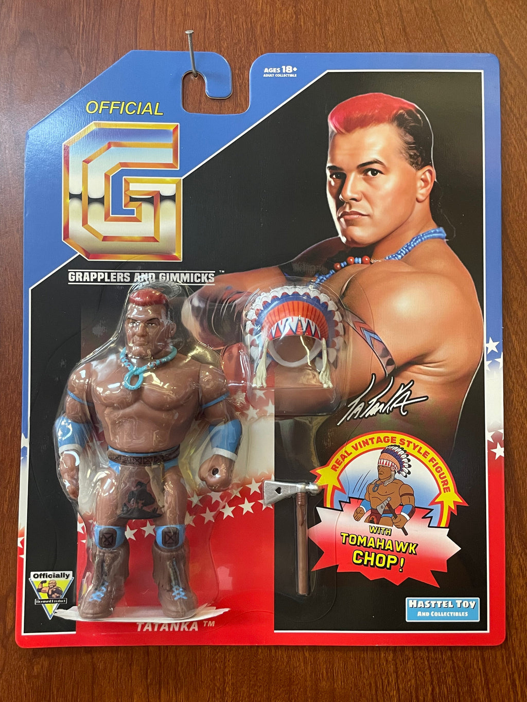 Tatanka with Head Dress 93 (Grapplers & Gimmicks WWF, Hasttel Toys)