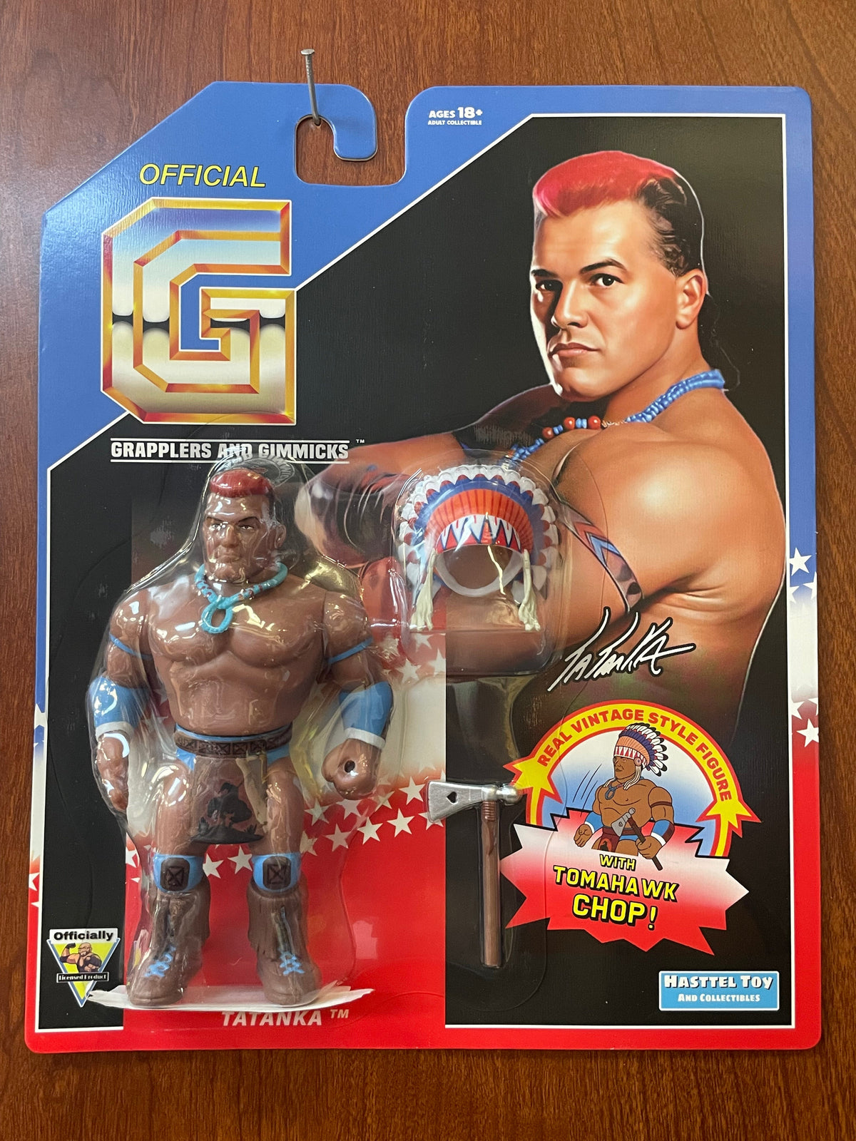Tatanka with Head Dress 93 (Grapplers & Gimmicks WWF, Hasttel Toys)
