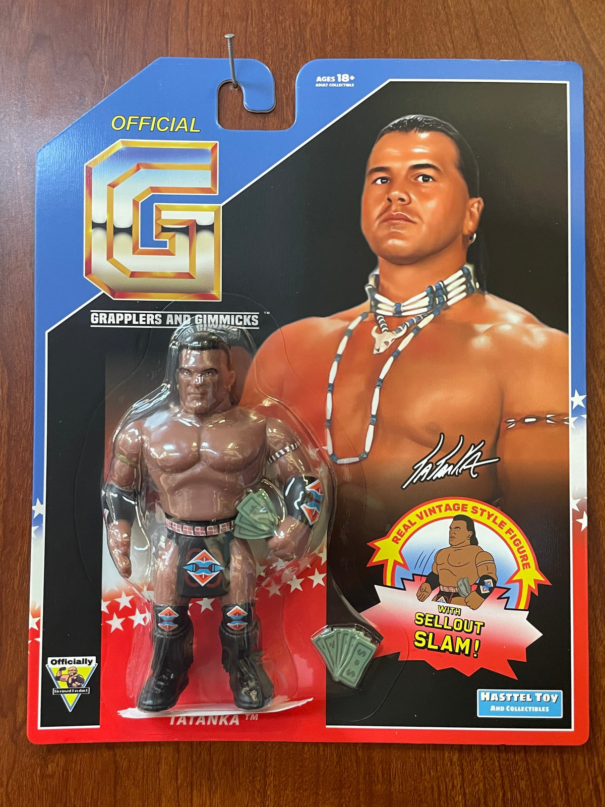 Tatanka Money Inc 94 (Grapplers & Gimmicks WWF, Hasttel Toys)