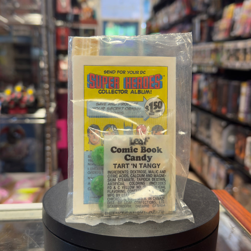 Batman Secret Origin Comic Book Candy (Vintage DC Comics, Leaf) Sealed