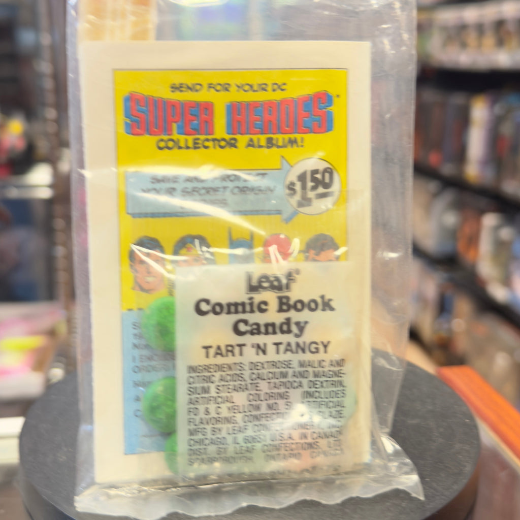 Batman Secret Origin Comic Book Candy (Vintage DC Comics, Leaf) Sealed