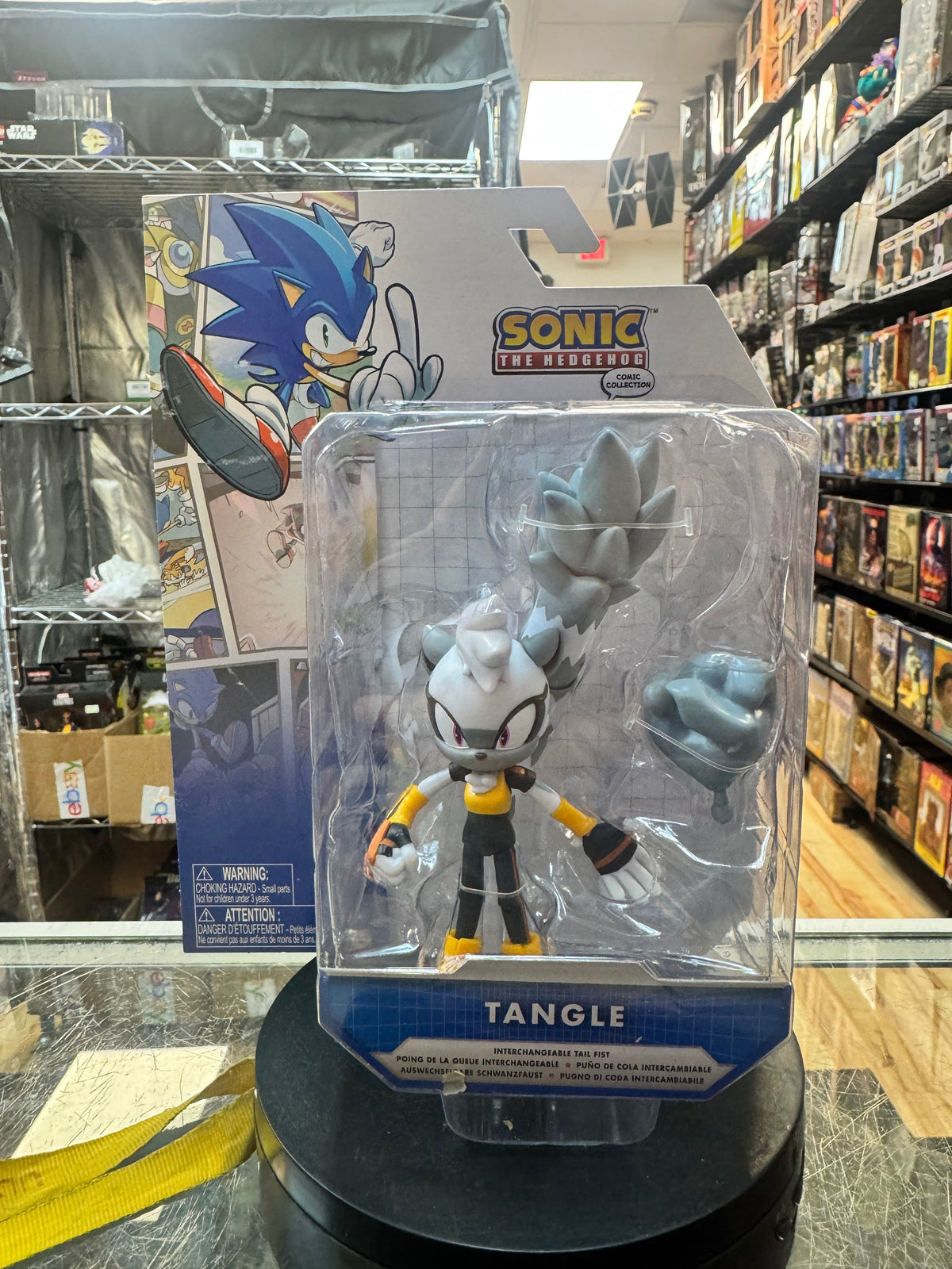Tangle The Lemur 4" (Sonic The Hedgehog, Jakks Pacific) **SEALED**