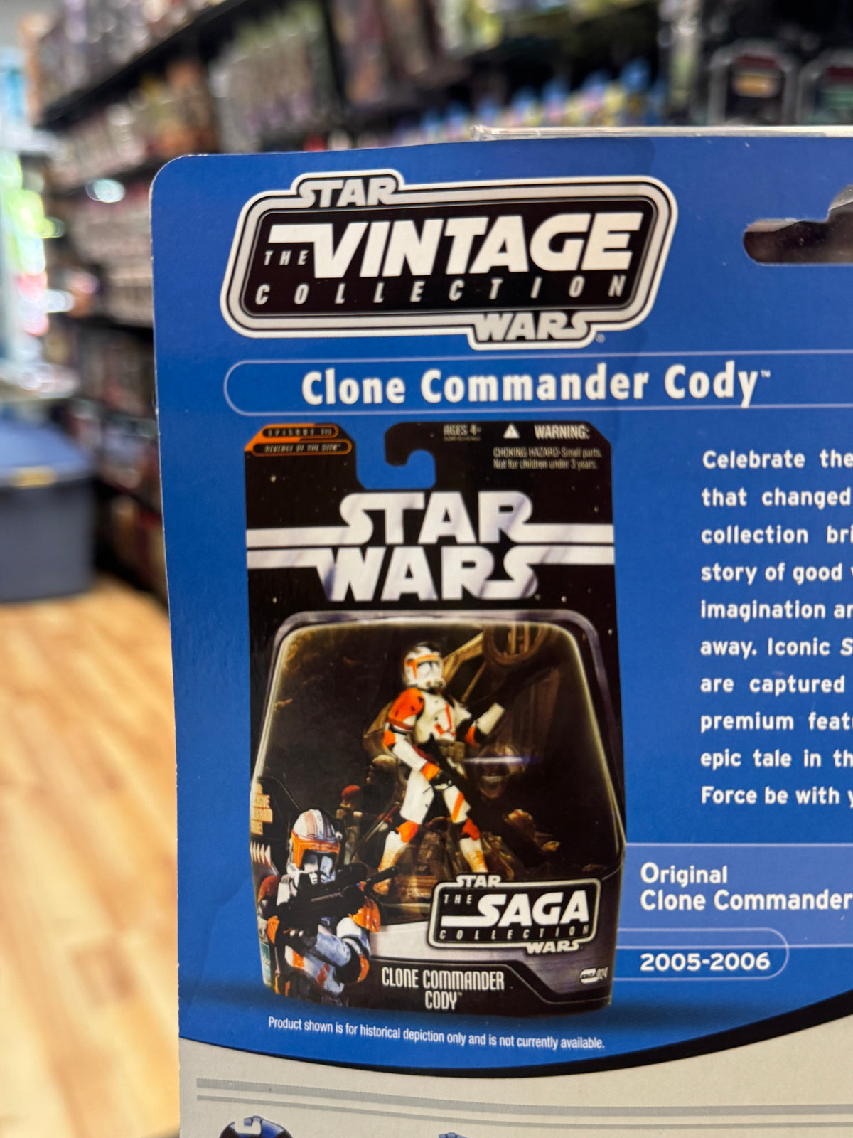Clone Commander Cody Proof Foil Card (Star Wars Vintage Collection, Hasbro)
