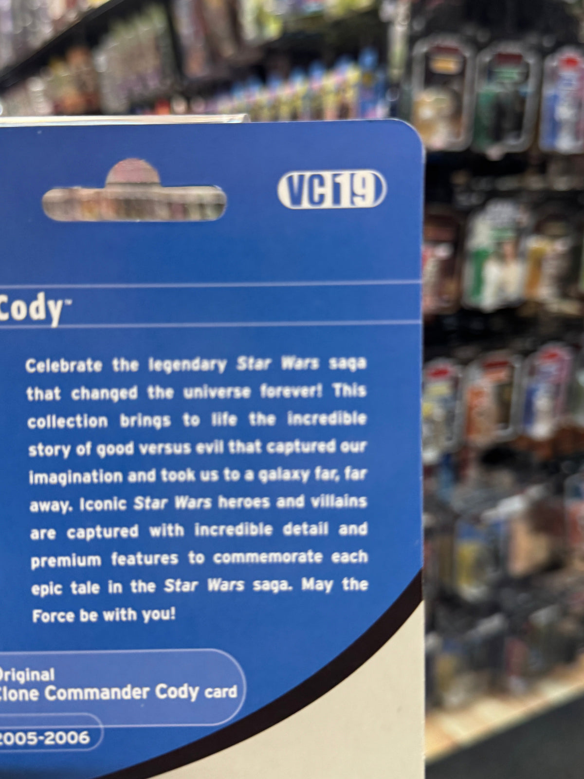 Clone Commander Cody Proof Foil Card (Star Wars Vintage Collection, Hasbro)