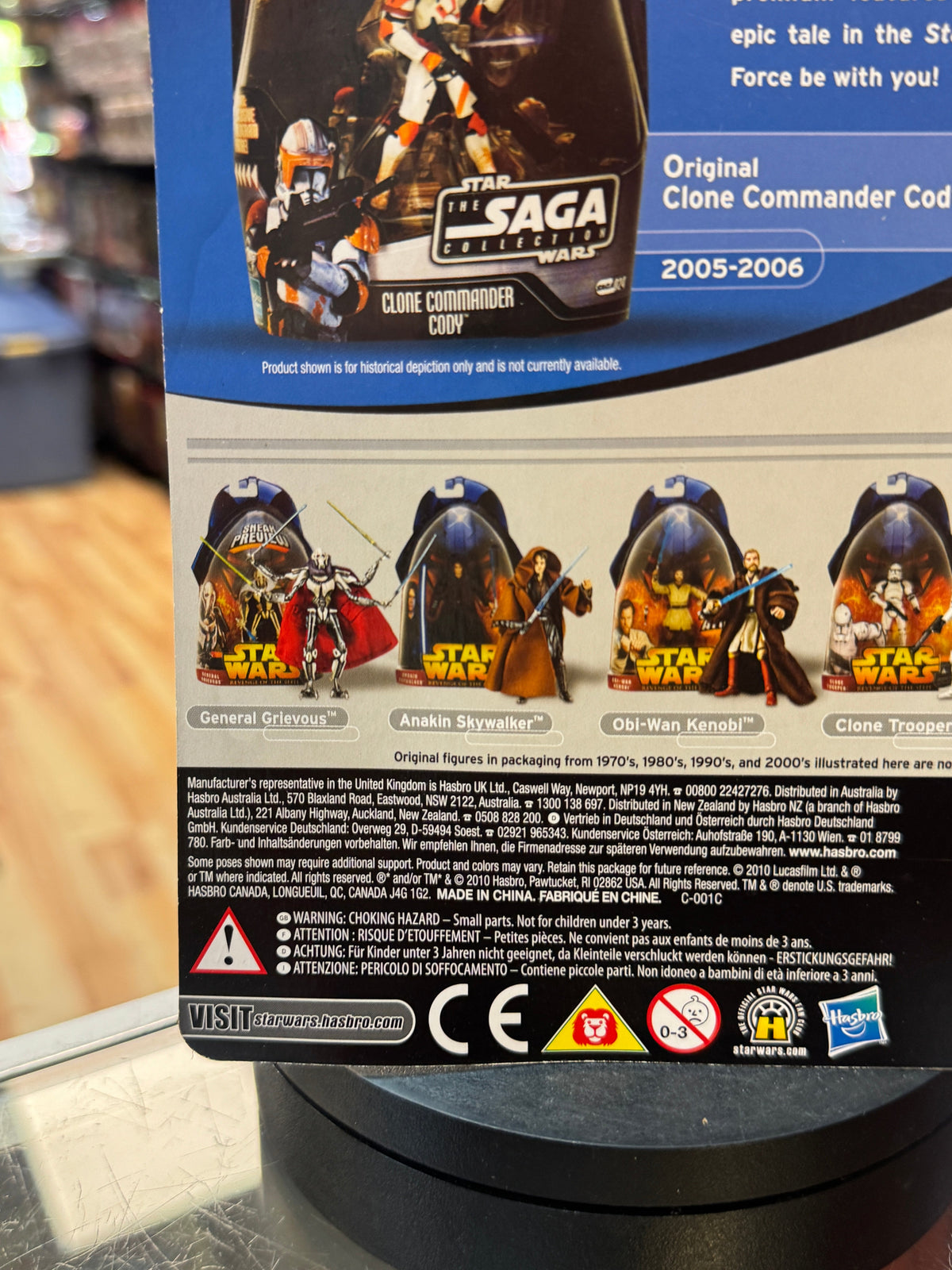 Clone Commander Cody Proof Foil Card (Star Wars Vintage Collection, Hasbro)