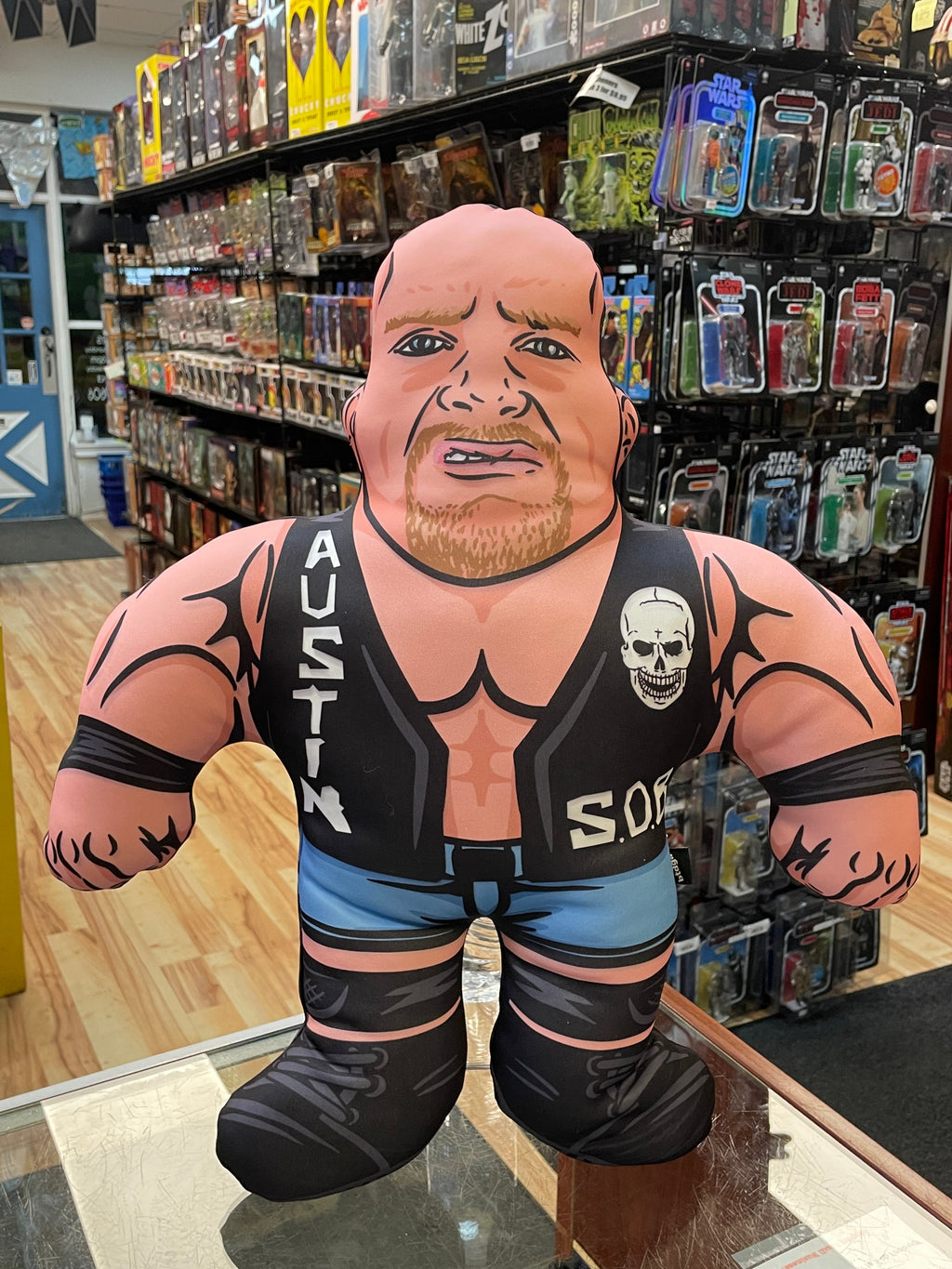 Stone Cold Steve Austin Wrestling Buddy (WWF, ToySnobs) NEW