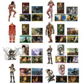 Ichiban Kuji Attack on Titan The World Outside the Walls - H Prize Holographic Sticker Set B Complete Set of 8 Types