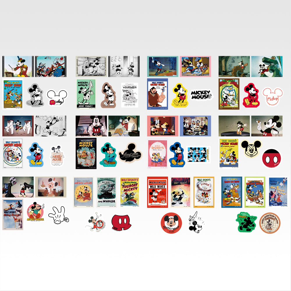 Ichiban Kuji Disney FANTASIA 85th Anniversary Memories of Mickey - H Prize Mickey Famous Scene & Die-Cut Sticker Complete Set of 12