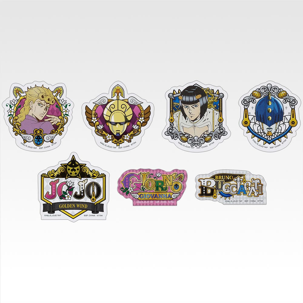 Ichiban Kuji Jojo's Bizarre Adventure The Jojo World - L Prize Sticker Assortement Complete Set of 66
