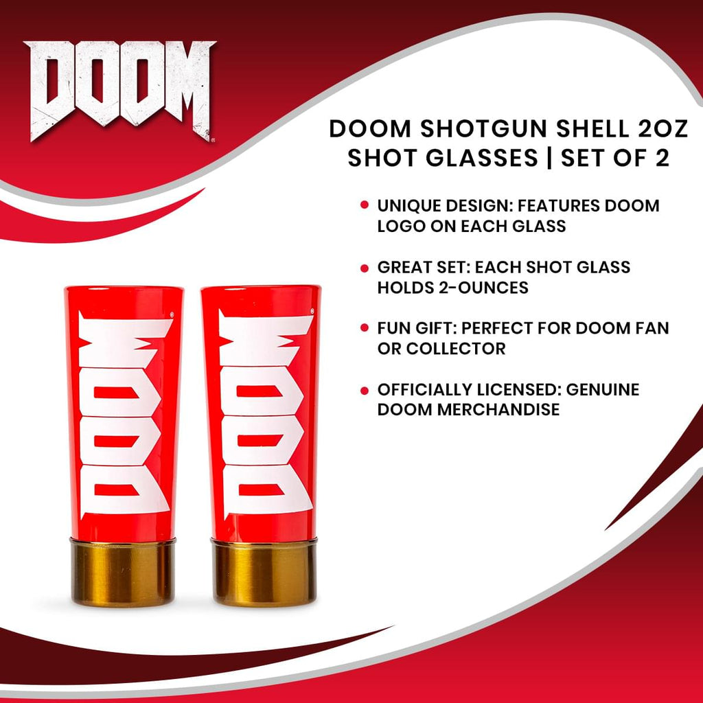 DOOM Shotgun Shell 2oz Shot Glasses | Set of 2
