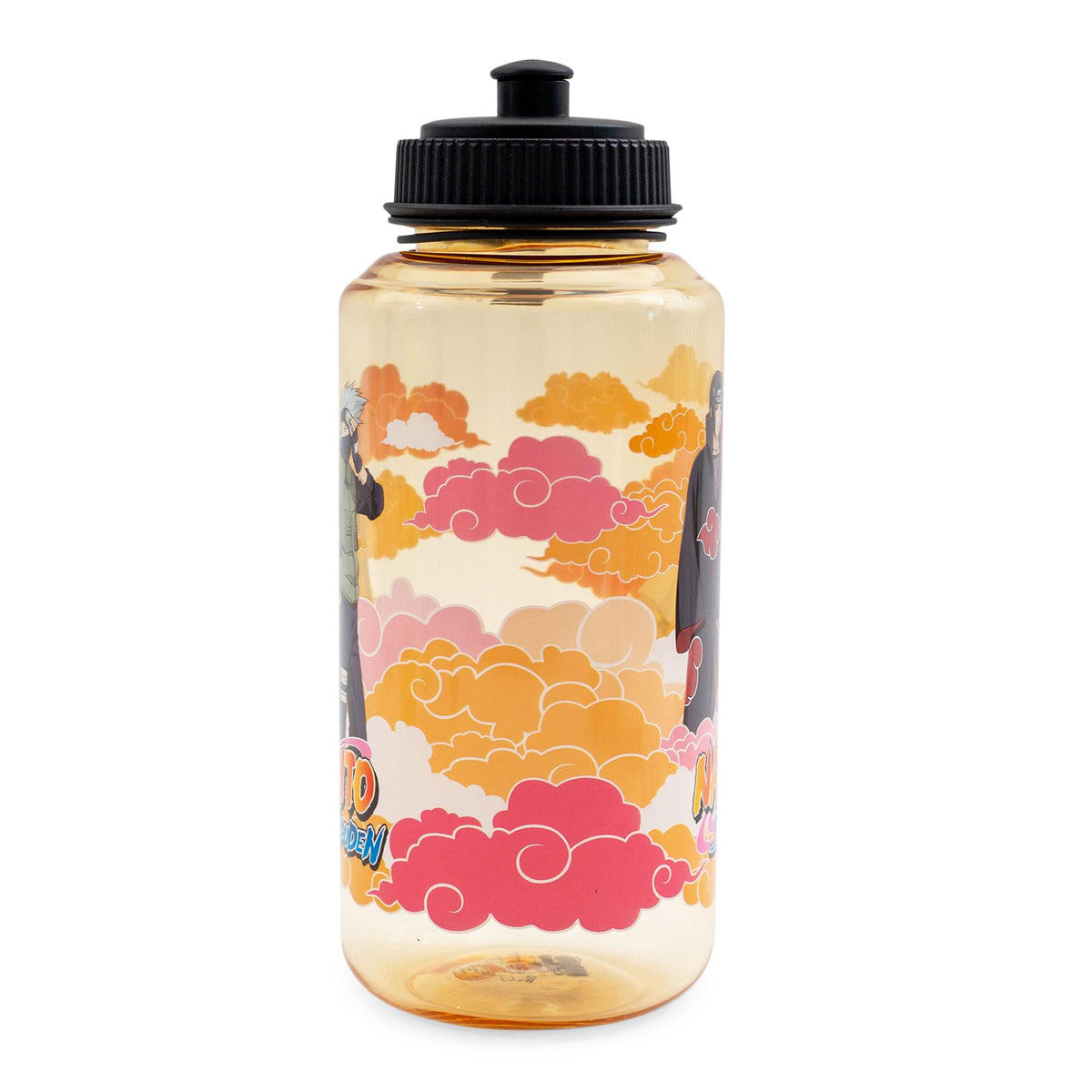 Naruto Shippuden Characters Water Bottle With Push Cap | Holds 32 Ounces