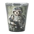 Combat Marine Dog 2oz Shot Glass