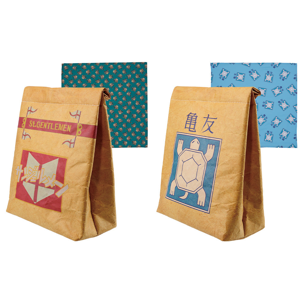 JOJO'S BIZARRE ADVENTURE ICHIBAN KUJI - DIAMOND IS UNBREAKABLE - F PRIZE - Morioh Town Lunch Bag Collection COMPLETE SET 2 Pcs
