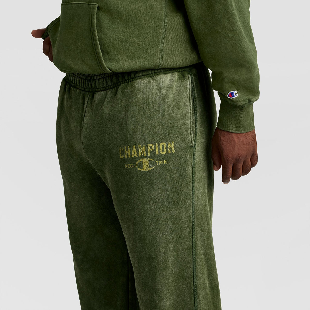 Mineral Wash Open Hem Pants