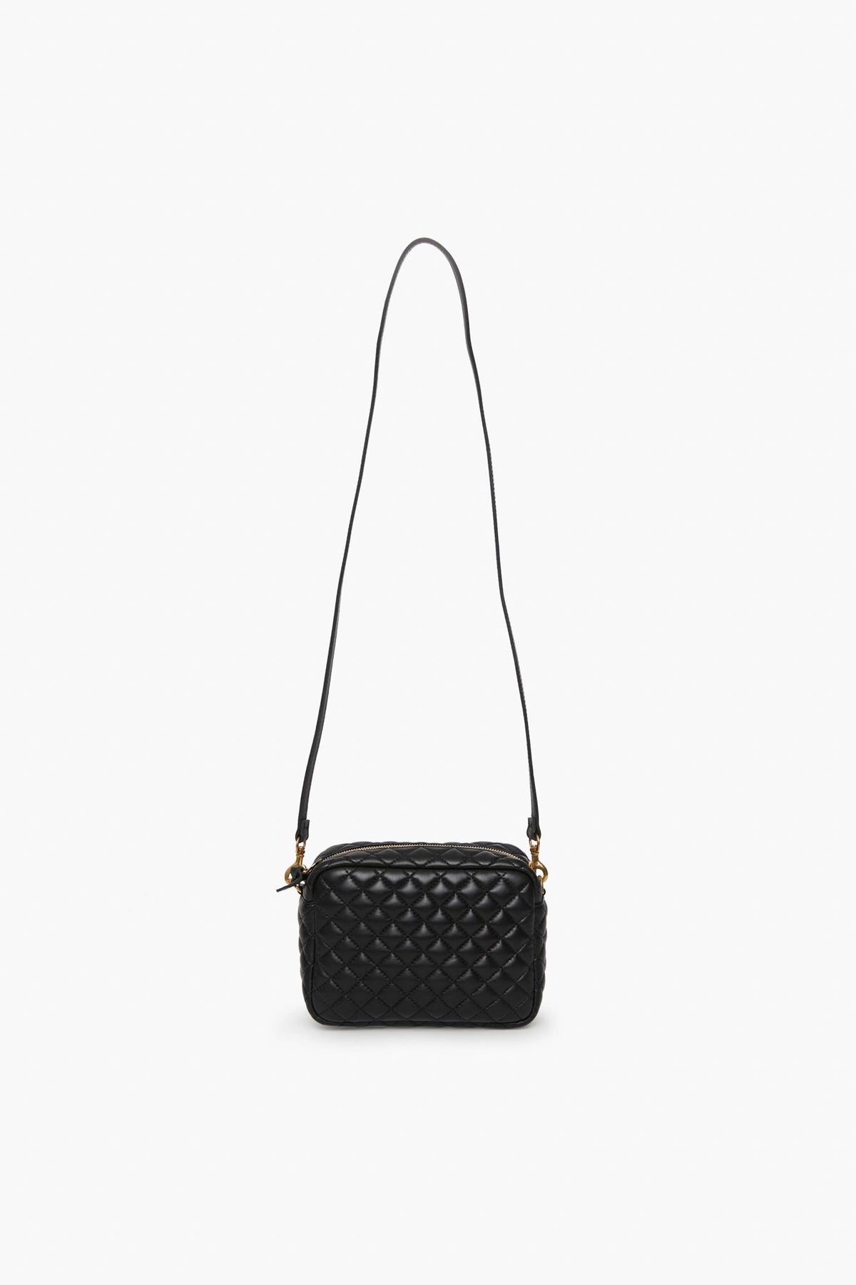 Black Quilted Midi Sac