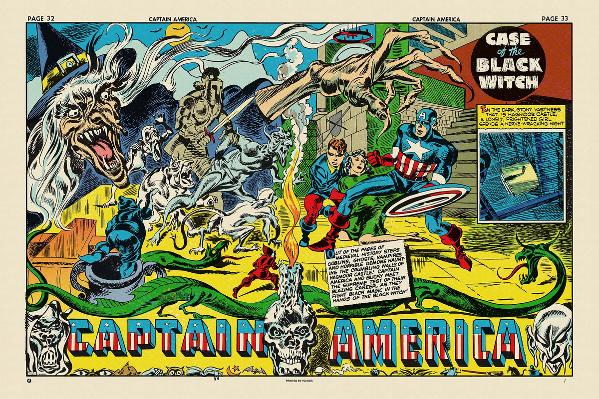 Captain America #8: "Case of the Black Witch" Poster