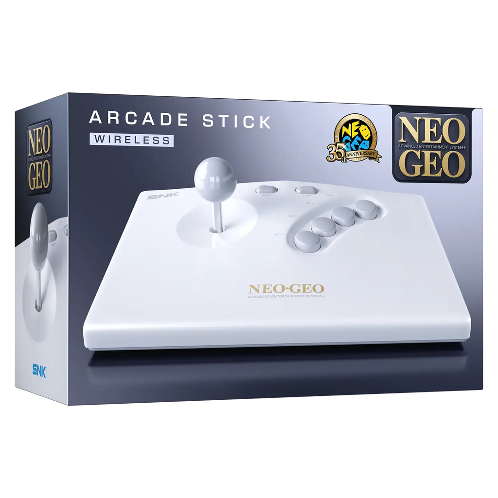 Japanese Version - NEOGEO AES+ Arcade Stick White [Pre-Order Nov 2026 - Postponed to Sep 2027 by Manufacturer]