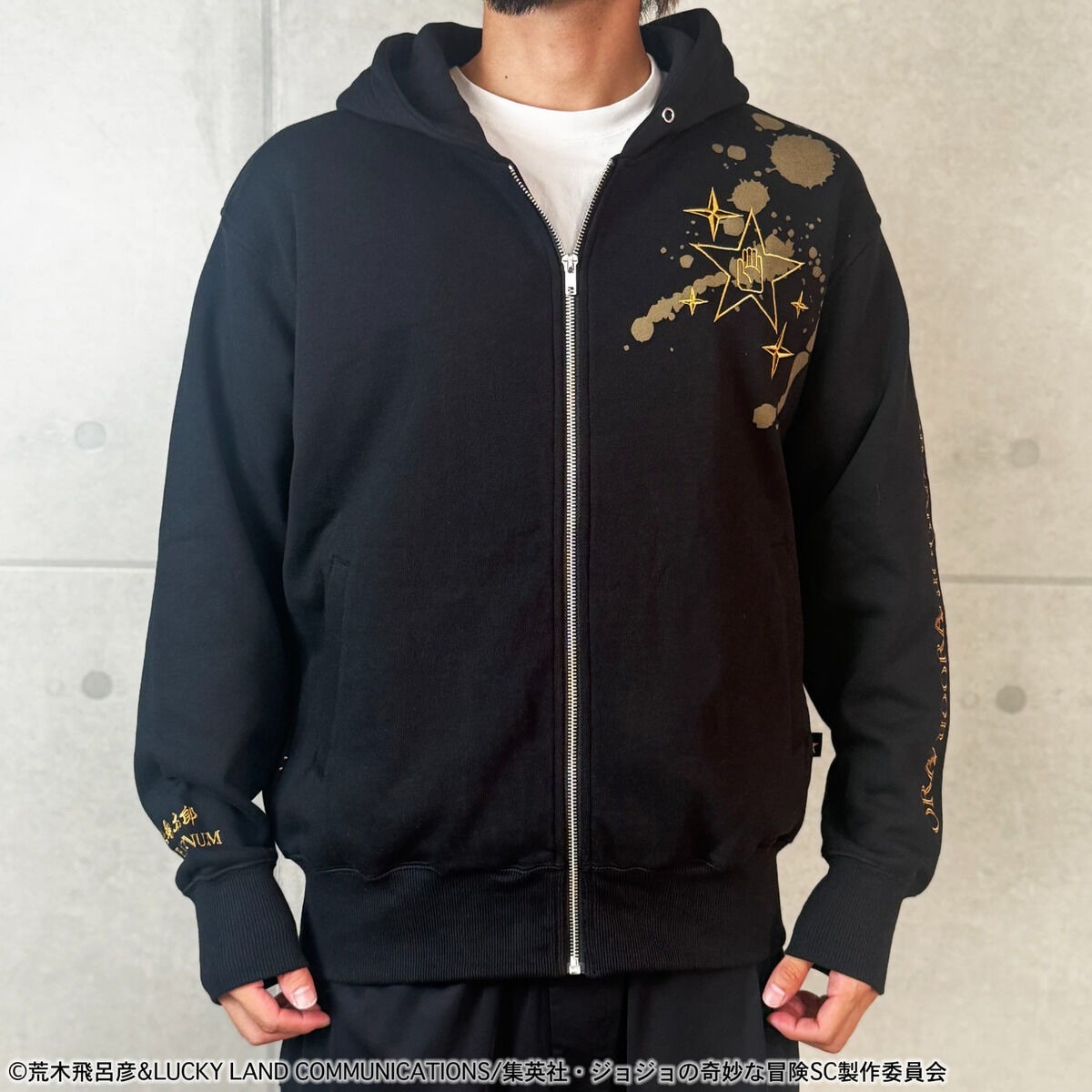 JoJo's Bizarre Adventure Karakuri Tamashii x Stardust Crusaders - Jotaro Kujo Embroidered Hoodie (2 Types)