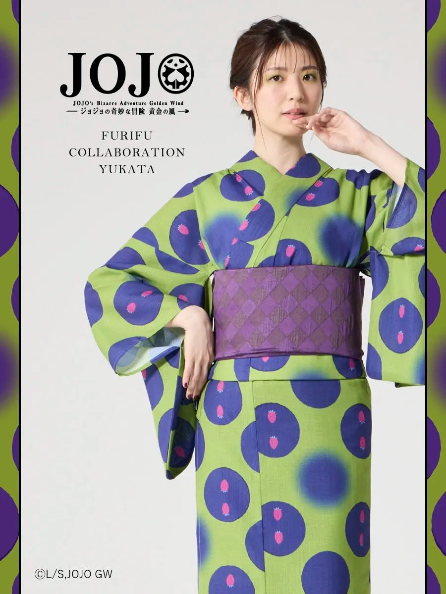 JoJo's Bizarre Adventure Golden Wind x Ladies Furifu Yukata and Obi Set - Pannacotta Fugo [Release Jun 19 2026]