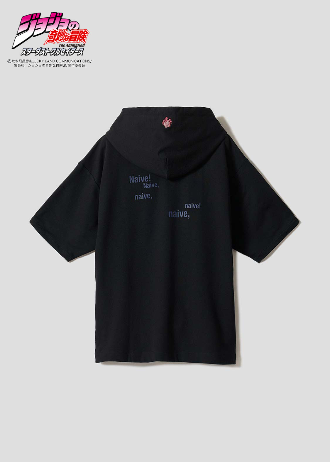 JoJo's Bizarre Adventure x Graniph Fashion Collection - Jean Pierre Polnareff Oversized Short-Sleeve Hoodie